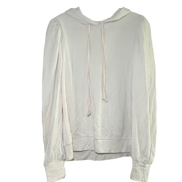 Sundry Tops - Sundry for Evereve Cream Puff Shoulder Hooded Sweatshirt Size M coquette lounge